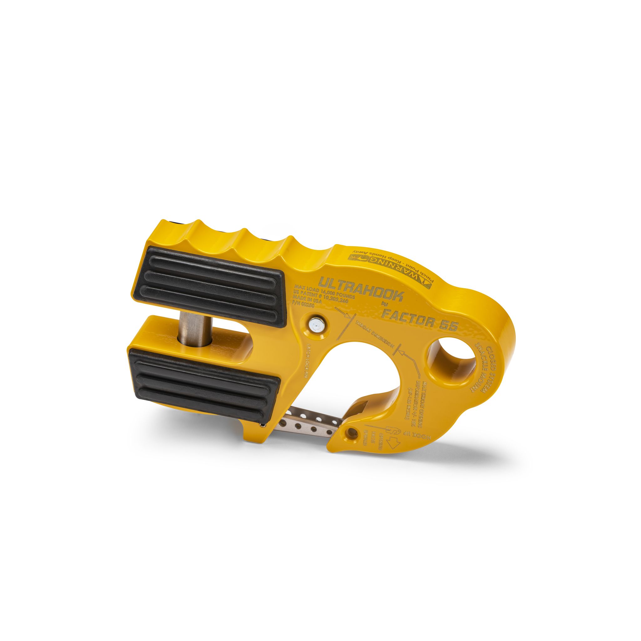 ULTRAHOOK WINCH HOOK WITH SHACKLE MOUNT -- YELLOW