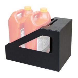 Magnum - 100016 - Chase/Tire Rack Accessory Black Textured Alloy Steel - Motor Oil and Lubricant Bottle Rack