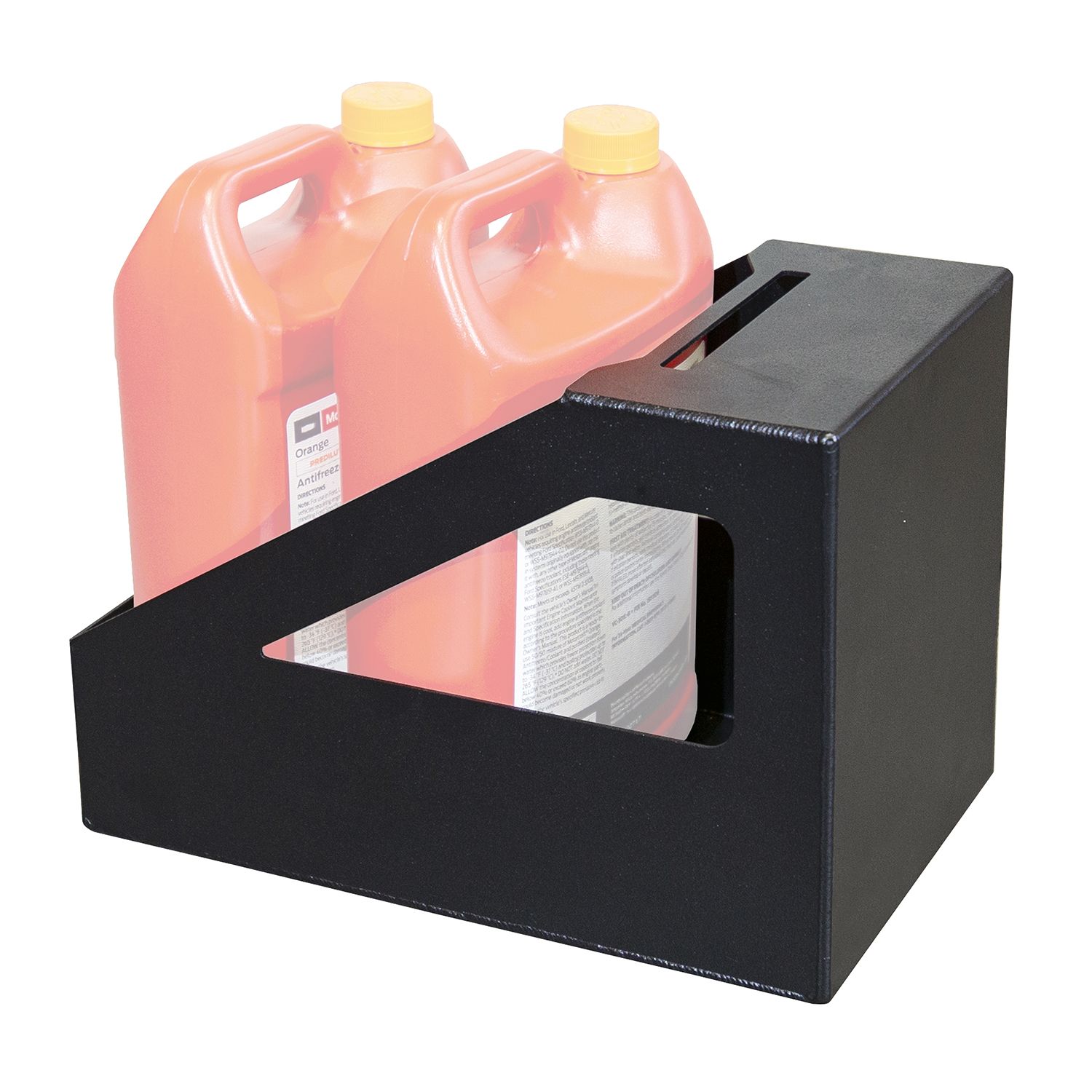 Magnum - 100016 - Chase/Tire Rack Accessory Black Textured Alloy Steel - Motor Oil and Lubricant Bottle Rack