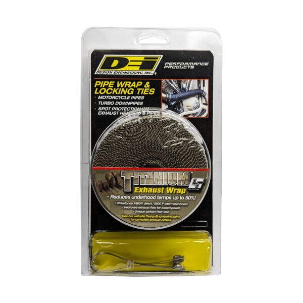 DEI 10123 Titanium Pipe Wrap & Locking Tie Kit 010123