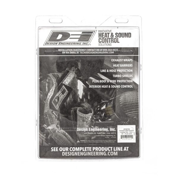 DEI 10210 Stainless-Steel Positive Locking Ties 7mm x 20" (10-Pack) 010210