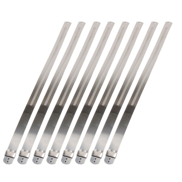 DEI 10211 Stainless-Steel Positive Locking Ties 12mm x 9" (8-Pack) 010211