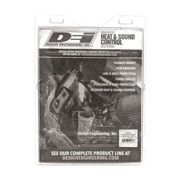 DEI 10213 Stainless-Steel Positive Locking Ties 12mm x 20" (10-Pack) 010213