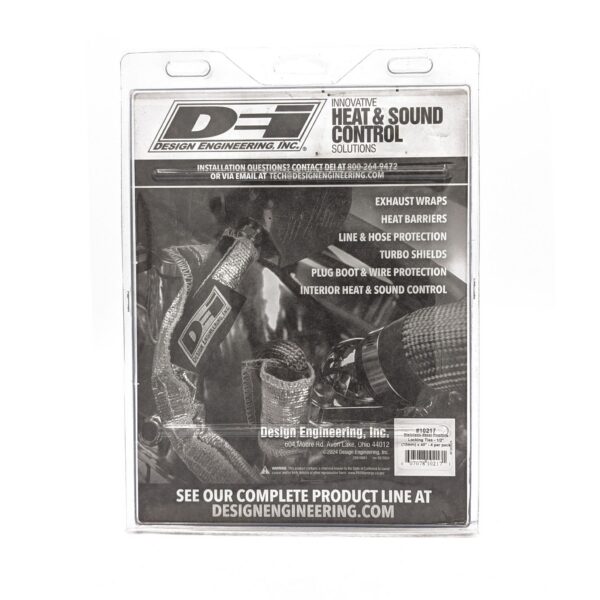 DEI 10217 Stainless-Steel Positive Locking Ties 12mm x 40" (4-Pack) 010217