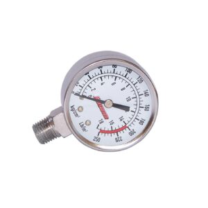 Kleinn Air Horns - 1024 - 250 PSI Tank Mount Gauge