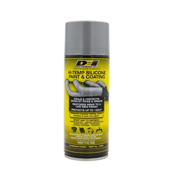 DEI 10302 Hi-Temp Silicone Coating Spray Aluminum 010302