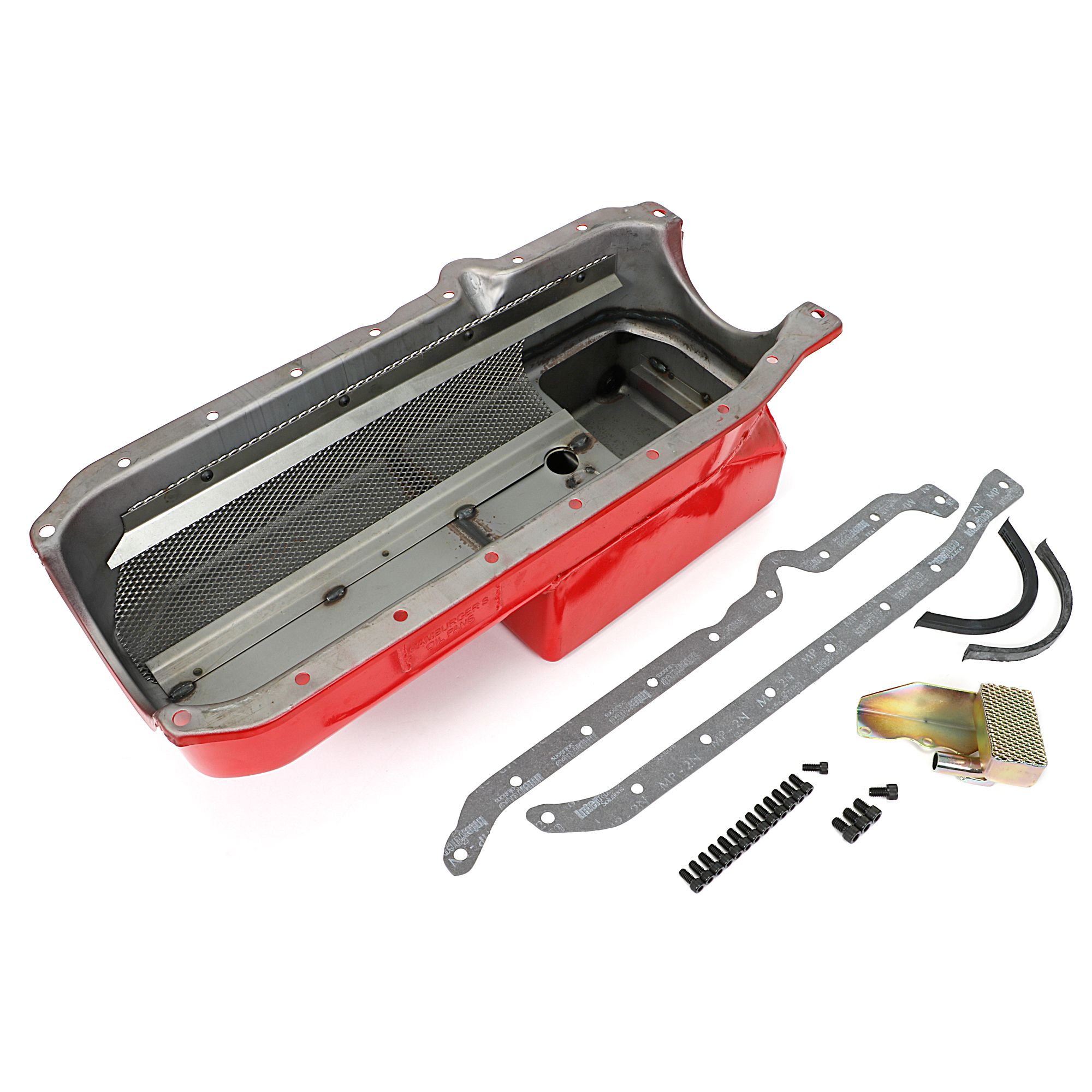 HAMBURGER'S PERFORMANCE PRODUCTS ECONO-SERIES OIL PAN; SB CHEVY (305-350) 1986-99- DRAG RACE; 7 QTS.; WET SUMP