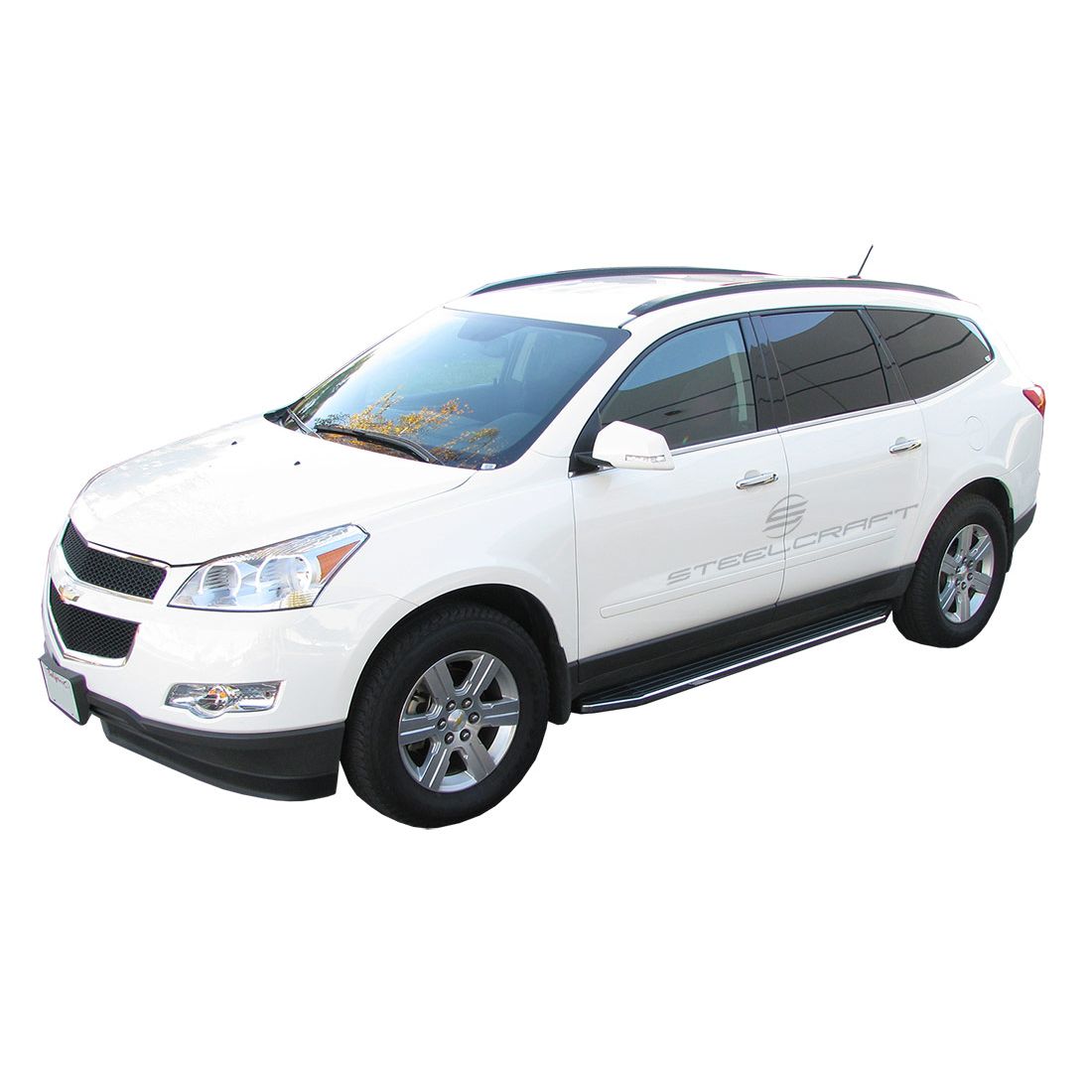 Steelcraft - STX100 Running Boards - Black/Stainless Trim - 103800