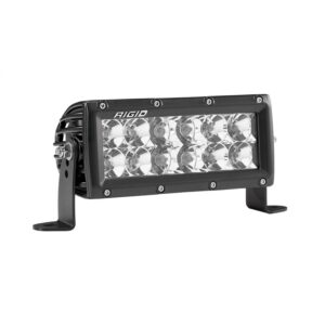 RIGID E-Series PRO LED Light, Spot/Flood Optic Combo, 6 Inch, Black Housing