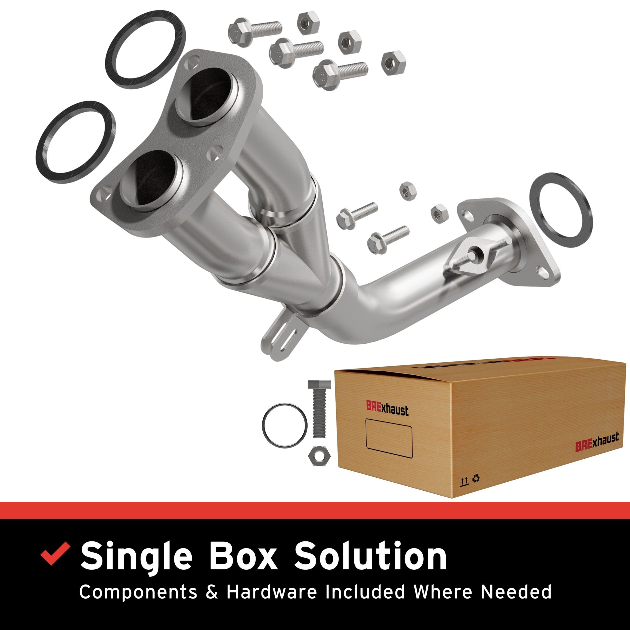 BRExhaust 1995-2000 Toyota Tacoma 2.7L Direct-Fit Front Pipe Kit