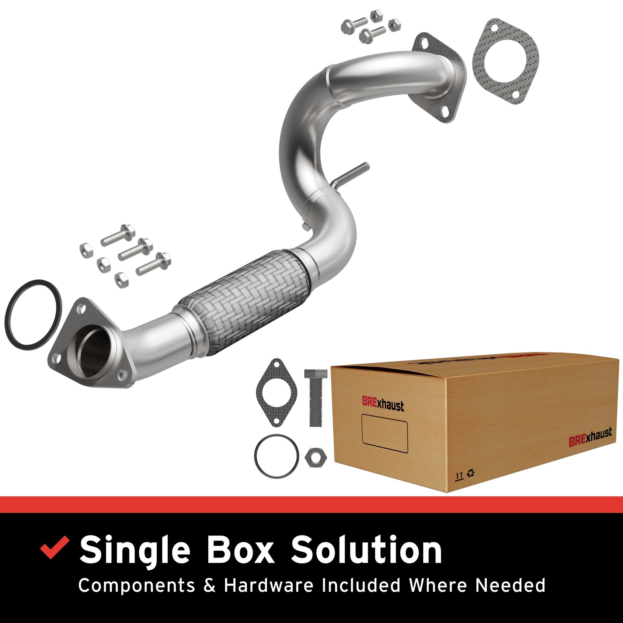 BRExhaust 2008-2014 Nissan Direct-Fit Front Pipe Kit