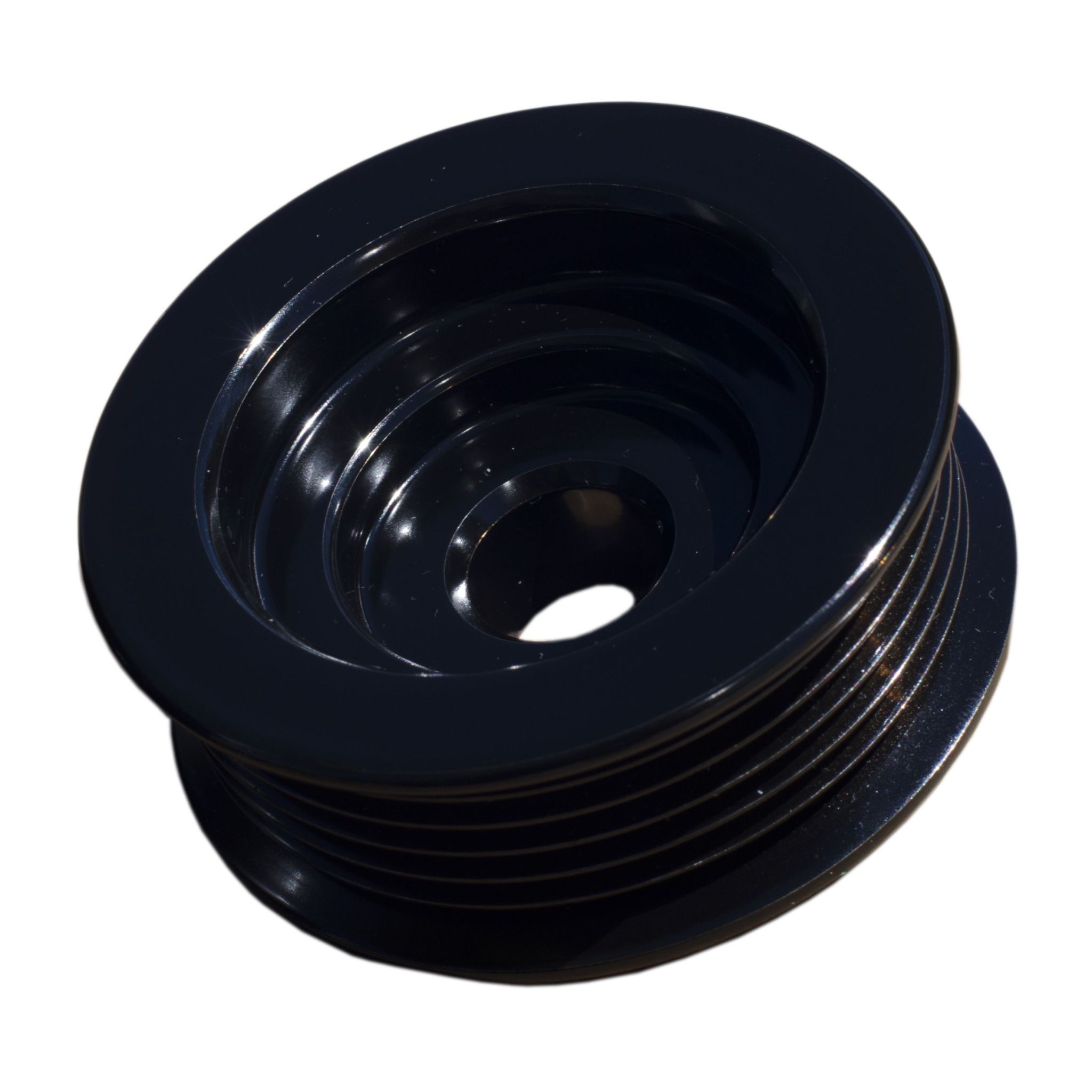 Universal Steel Alternator Pulley - Black