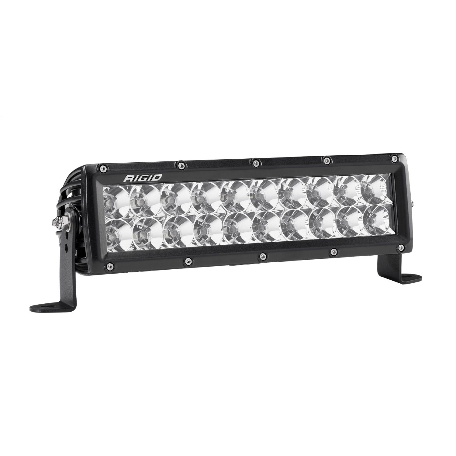 RIGID E-Series PRO LED Light, Flood Optic, 10 Inch, Black Housing