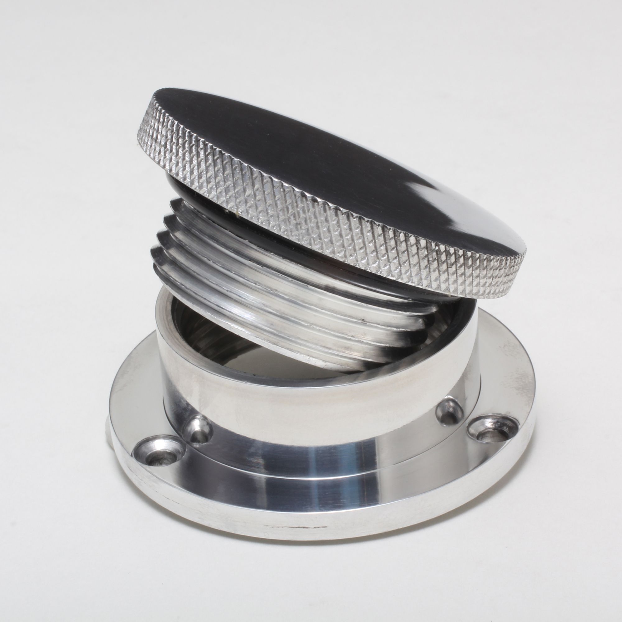 HAMBURGER'S PERFORMANCE PRODUCTS UNIVERSAL ALUMINUM VALVE COVER BUNG WITH CAP