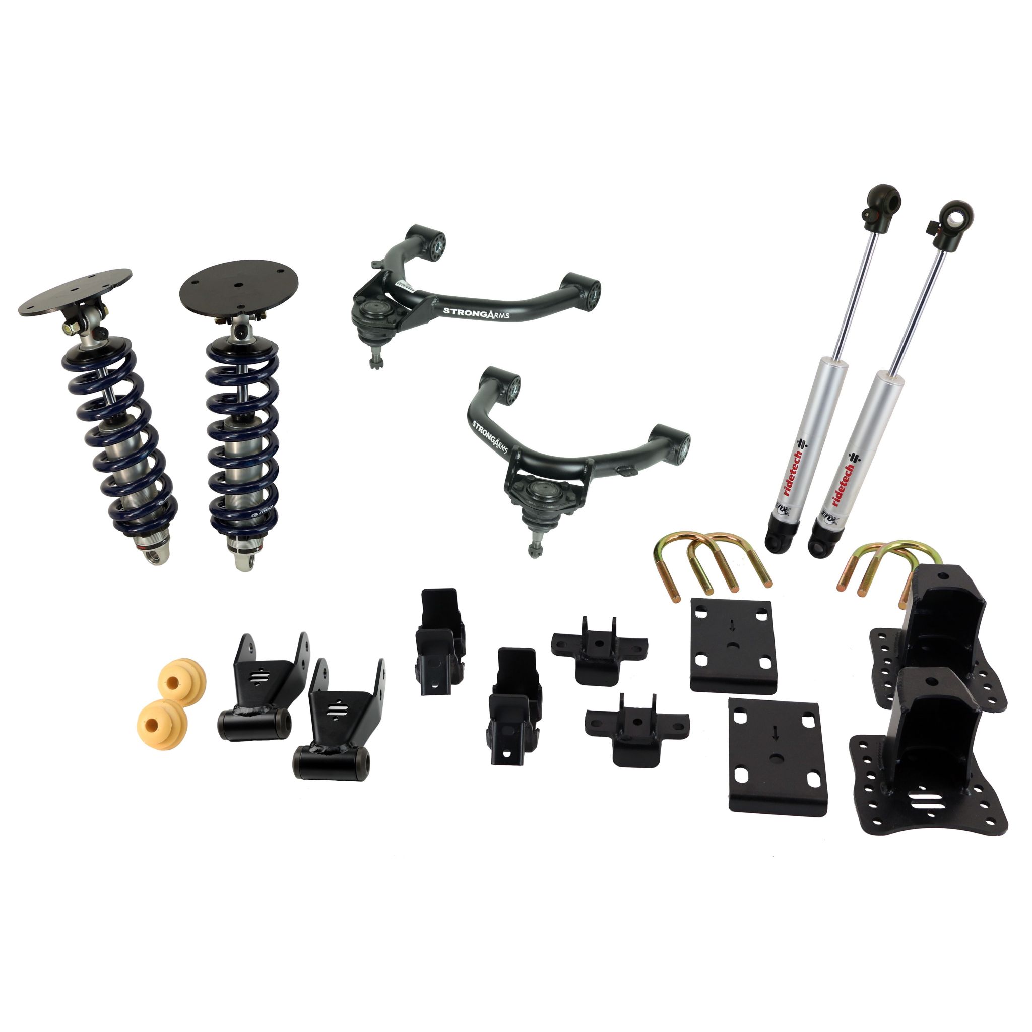 StreetGrip System for 2007-2016 Silverado 1500 2WD with OE cast steel arms.