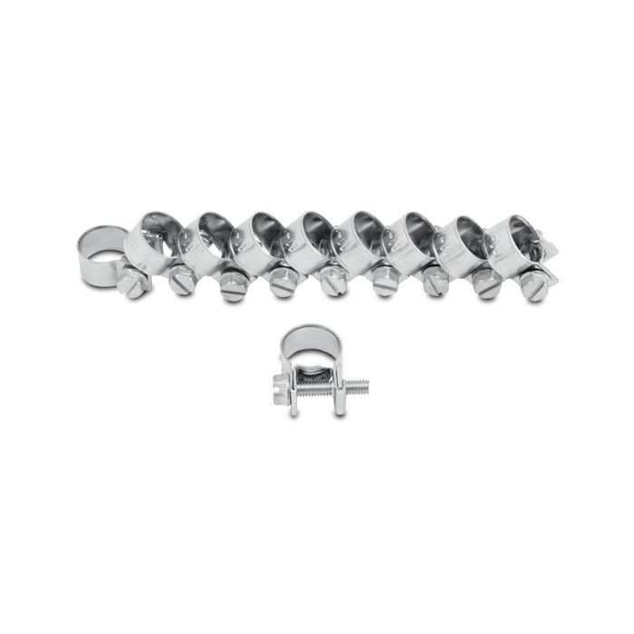 Fuel Injector Style Mini Hose Clamps: 7mm-9mm (Pack of 10)