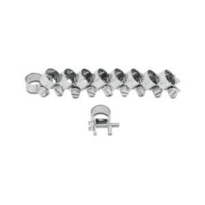 Fuel Injector Style Mini Hose Clamp: 10mm-12mm (Pack of 10)