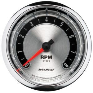 3-3/8 in. IN-DASH TACHOMETER, 0-8,000 RPM, AMERICAN MUSCLE