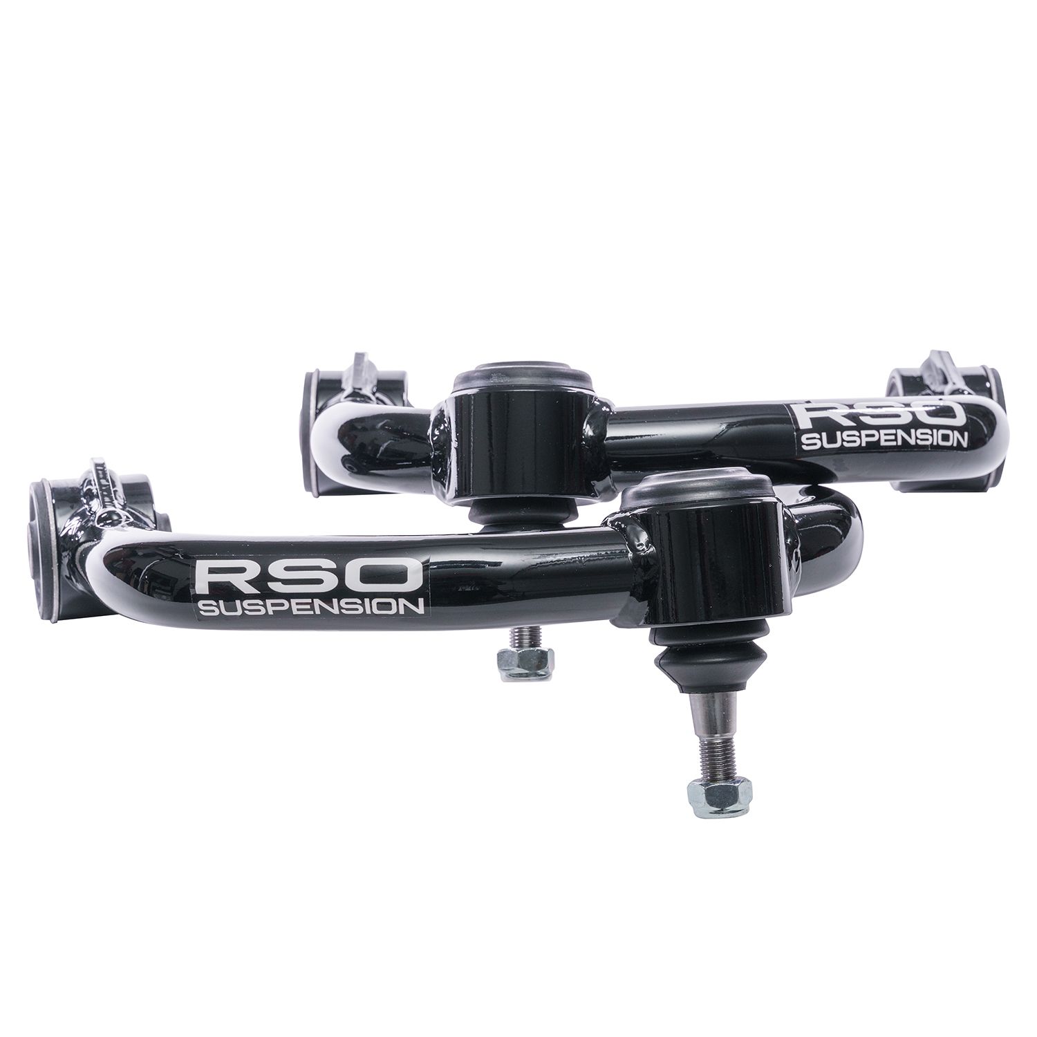 RSO Suspension - 130204-435400 - Front Upper Control Arms Tubular Steel 2-4in Lift Black Powder Coated - 04-20 Ford F-150 Excluding Raptor