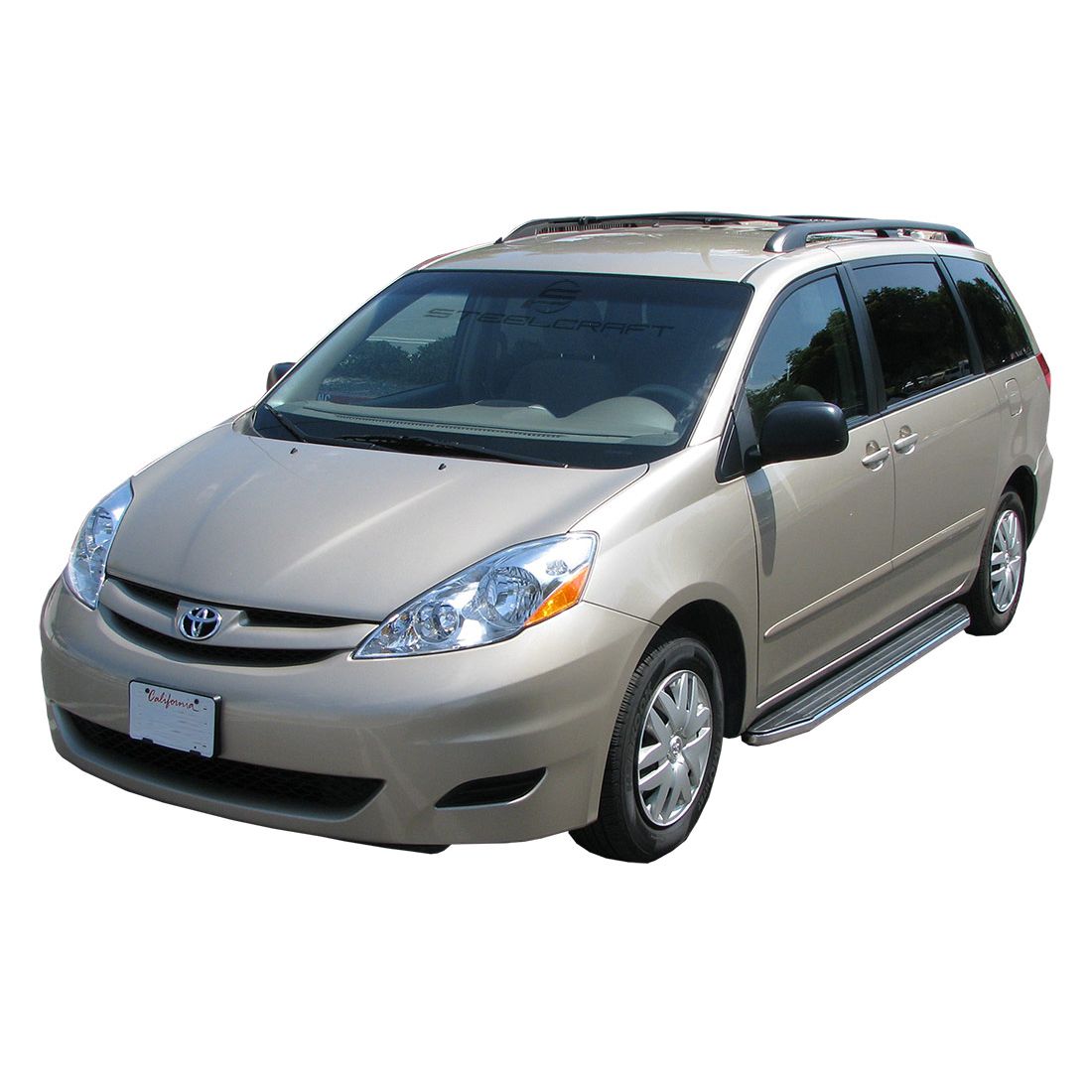 Steelcraft - STX100 Running Boards - Black/Stainless Trim - 134100