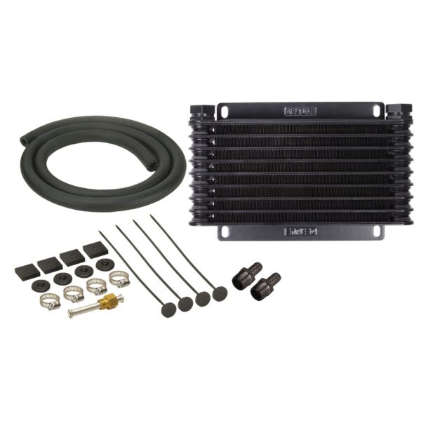 9 Row Series 9000 Plate & Fin Transmission Cooler Kit, 1/2" NPT