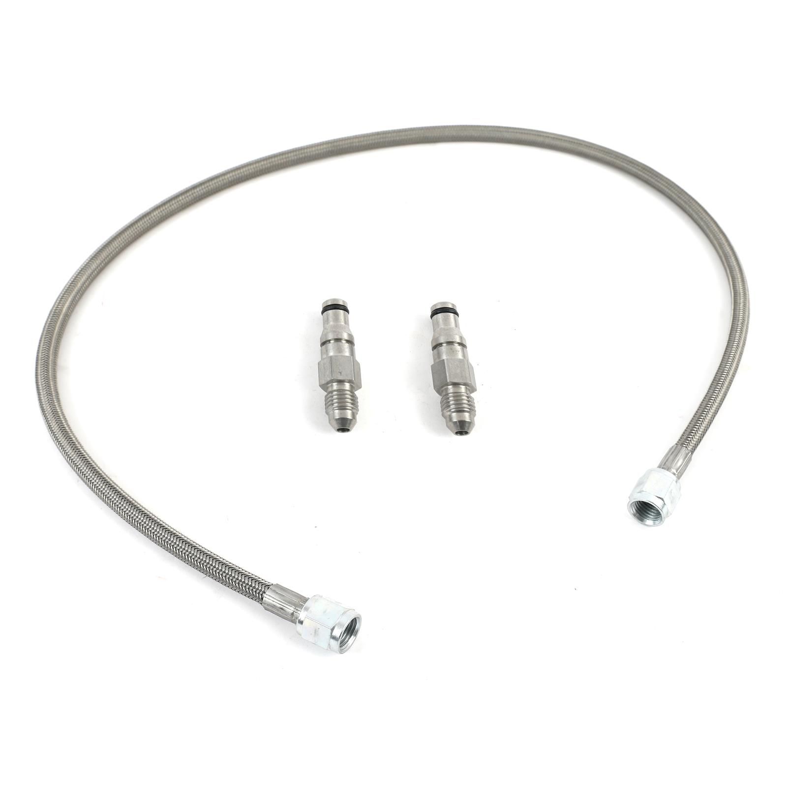 Stainless Steel Braided Line: Double -4 AN: Female: 30 in.