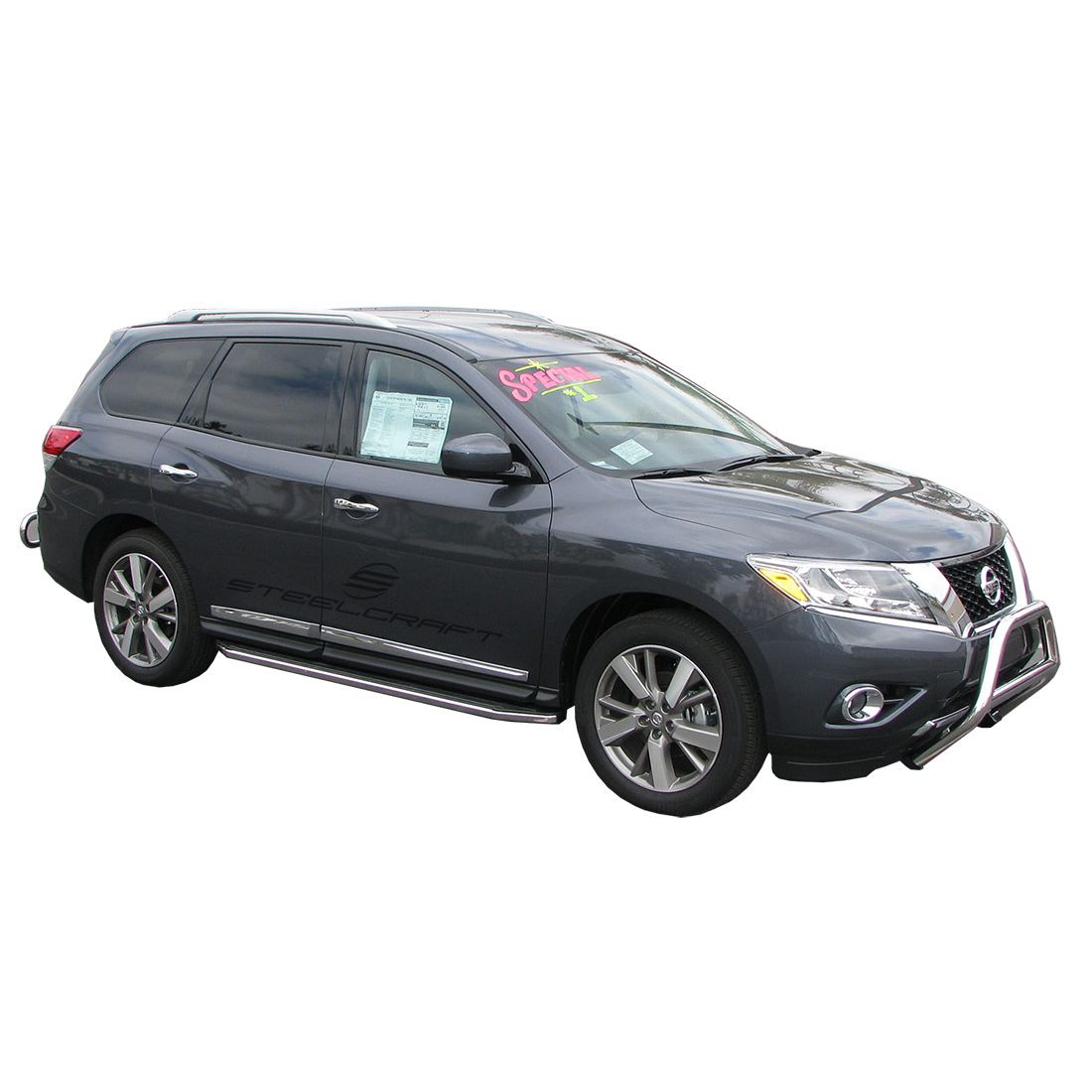 Steelcraft - STX100 Running Boards - Black/Stainless Trim - 140960