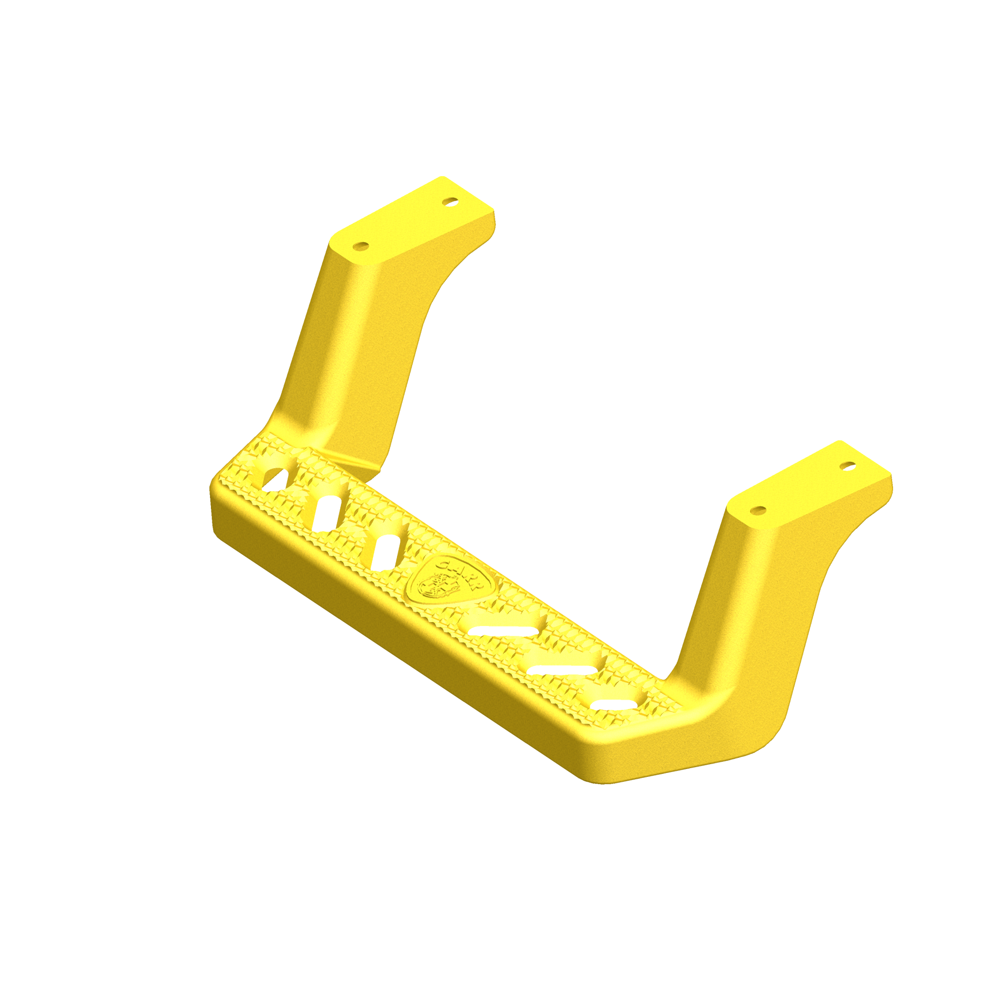 Carr - 150107-1 - Underbody Access Step - XP7 Safety Yellow Powder Coat - Single