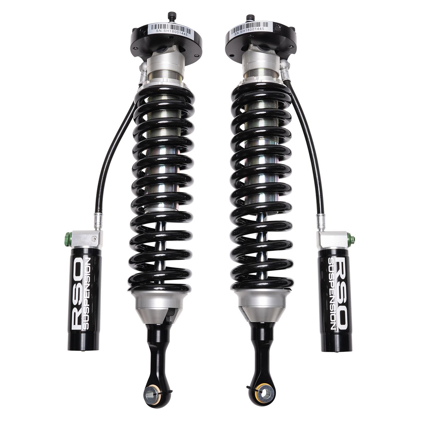 RSO Suspension - 150107-424500 - Front 2.5 Coilover Adjustable Remote Reservoir Shocks 1-3in Lift - 07-21 Toyota Tundra