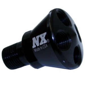 Nitrous Express 4 PORT MICRO SHOWERHEAD DIST BLOCK (BLACK)