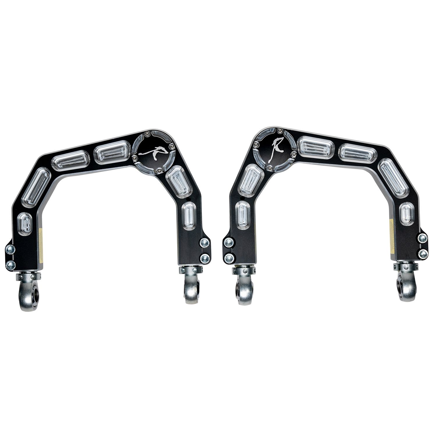 RSO Suspension - 150405-459200 - Front Upper Control Arms Forged Billet Aluminum 1-4in Lift Black Anodized - 05-23 Toyota Tacoma