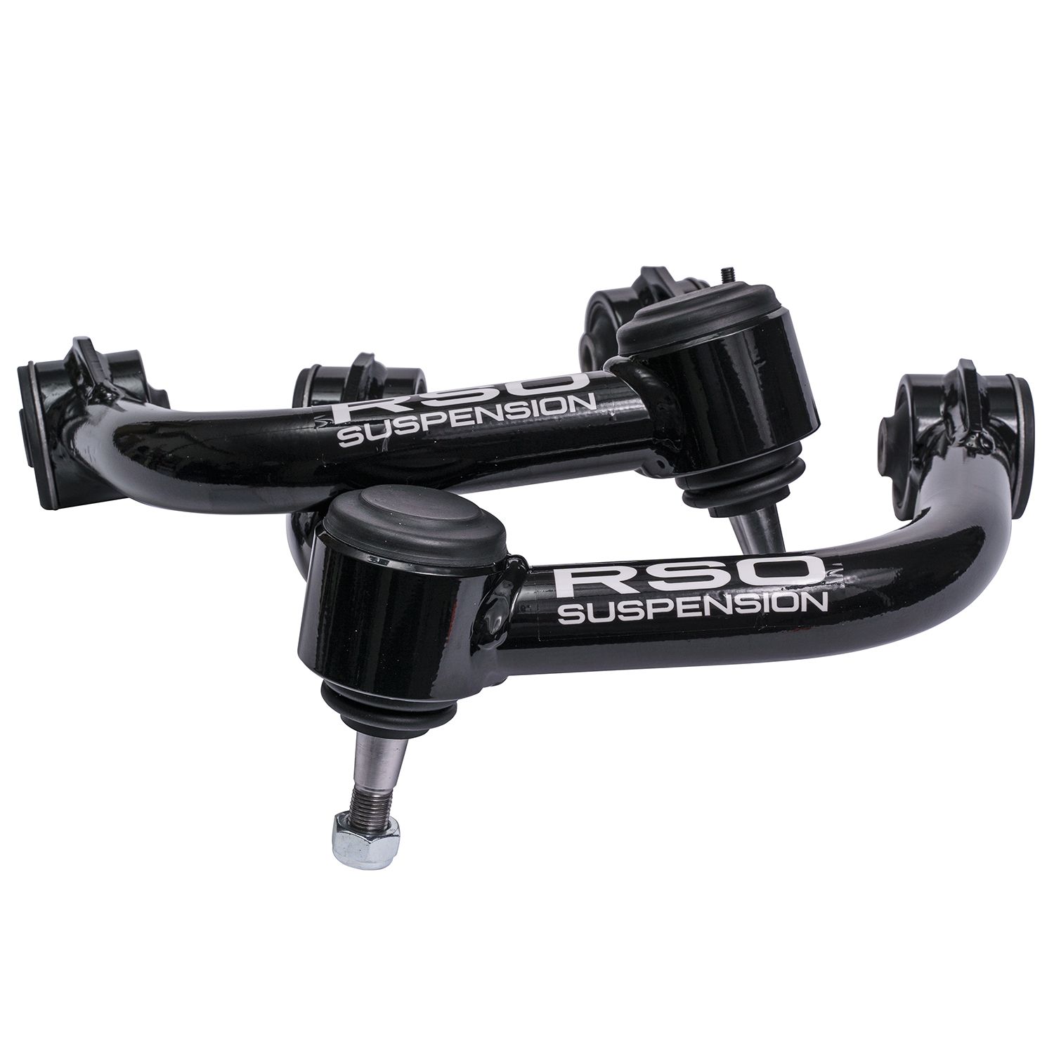 RSO Suspension - 150405-453100 - Front Upper Control Arms Tubular Steel 2-4in Lift Black Powder Coated - 05-23 Toyota Tacoma