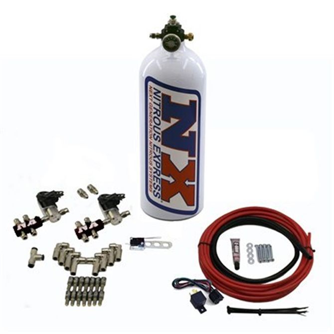 Nitrous Express PUMPLESS DIRECT PORT WATER METHANOL, 8 CYLINDER
