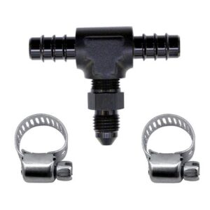 Nitrous Express 5/16 FUEL T, 5/16 HOSE BARB TO 4AN MALE