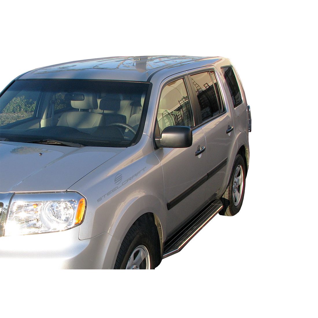 Steelcraft - STX100 Running Boards - Black/Stainless Trim - 155110