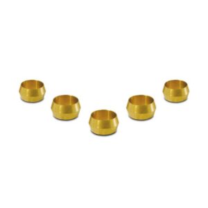 Pack of 5, Brass Olive Inserts; Size 3/8"