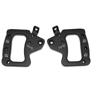 RSO Suspension - 170107-129700 - Front Grab Handles Black Powder Coat Aluminum - 07-18 Jeep Wrangler JK/JKU