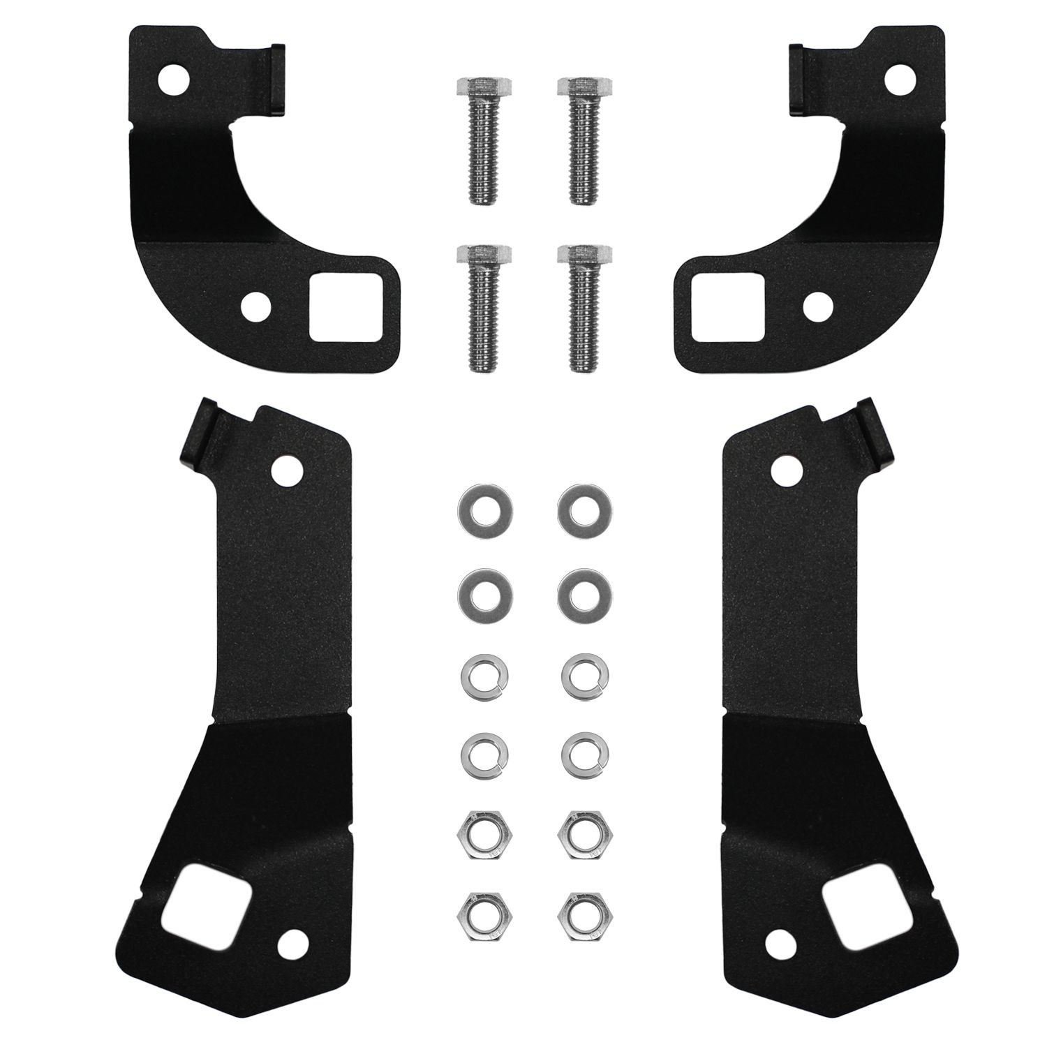 RSO Suspension - 170107-408503 - Front and Rear Brake Line Relocation Brackets 0-4.5in Lift - 07-18 Jeep Wrangler JK/JKU