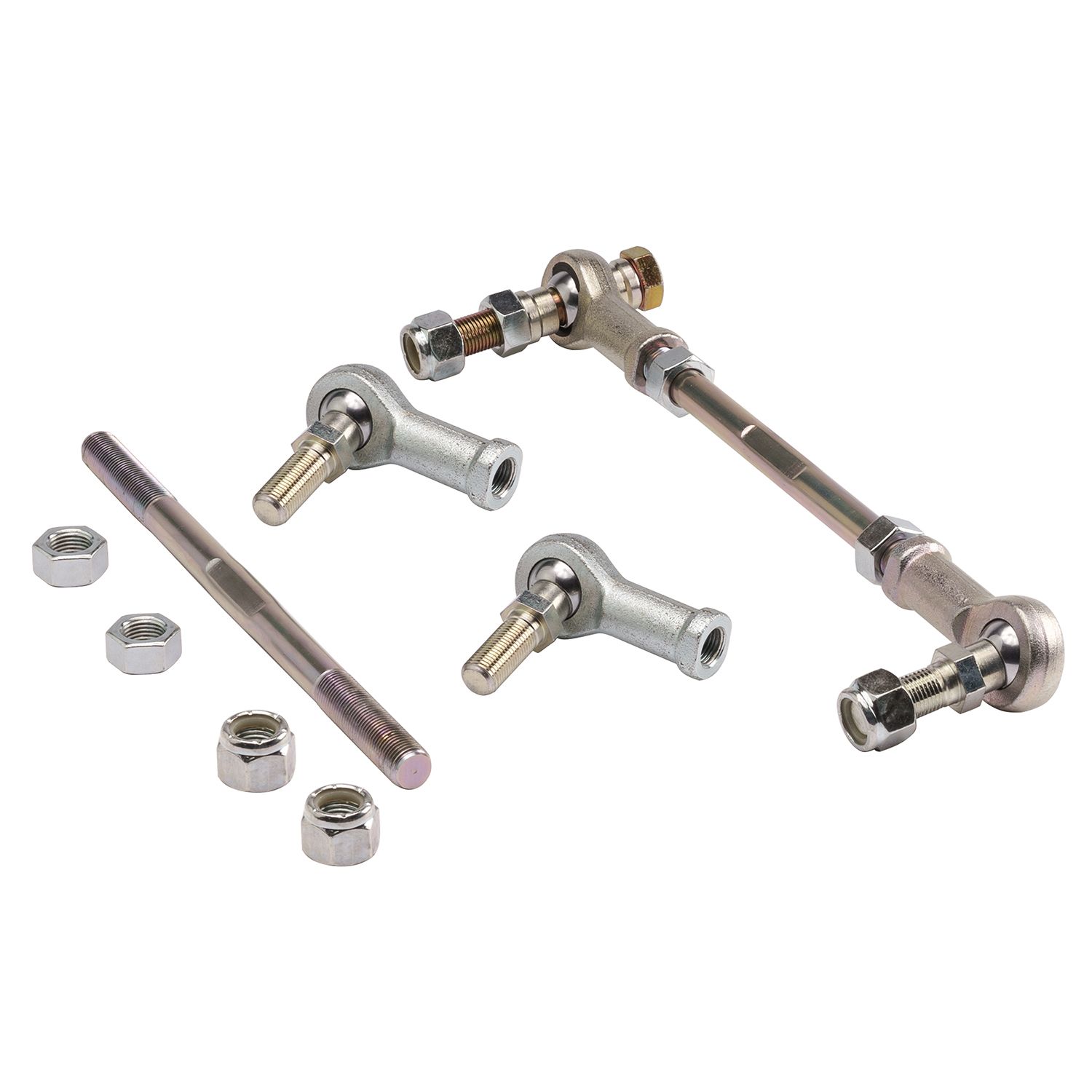 RSO Suspension - 170118-447500 - Front Sway Bar End Links Zinc Plated Alloy Steel 0-4in Lift - 18-25 Jeep Wrangler JL/JLU, 20-25 Gladiator