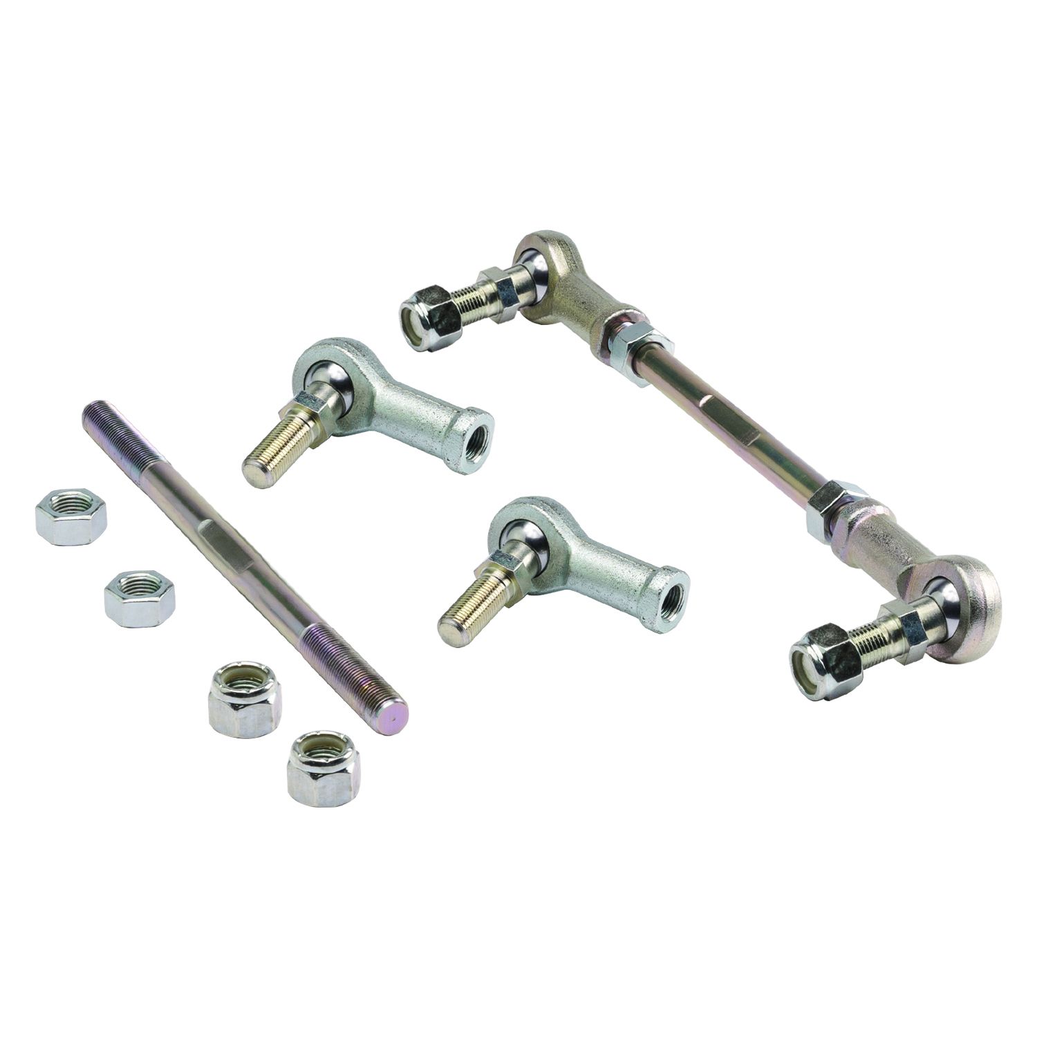 RSO Suspension - 170118-447502 - Rear Sway Bar End Links Zinc Plated Alloy Steel 0-4in Lift - 18-25 Jeep Wrangler JL/JLU