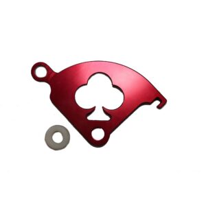 Clutch Quadrant, Billet Aluminum, Red Anodized, Ford