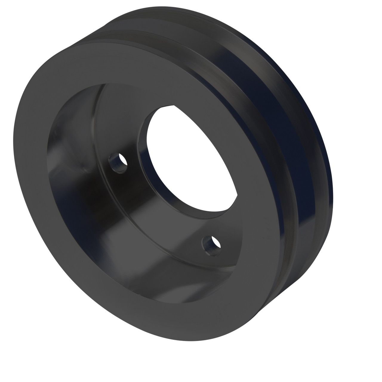 Big Block Ford V-Belt Crankshaft Pulley - 2V - Black