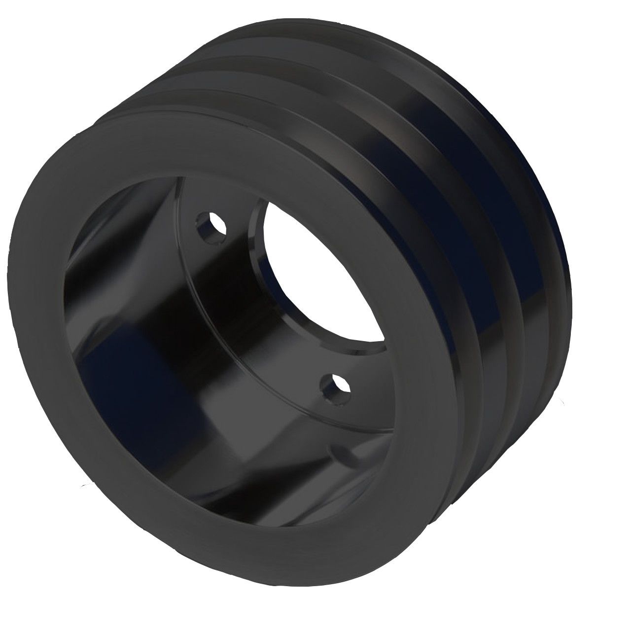 Big Block Ford V-Belt Crankshaft Pulley - Black (3V)