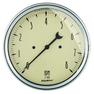 5 in. IN-DASH TACHOMETER, 0-8,000 RPM, ANTIQUE BEIGE