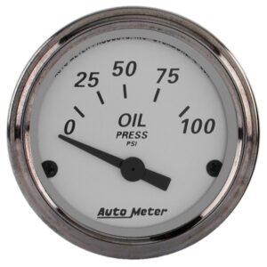 2-1/16 in. OIL PRESSURE, 0-100 PSI, AMERICAN PLATINUM
