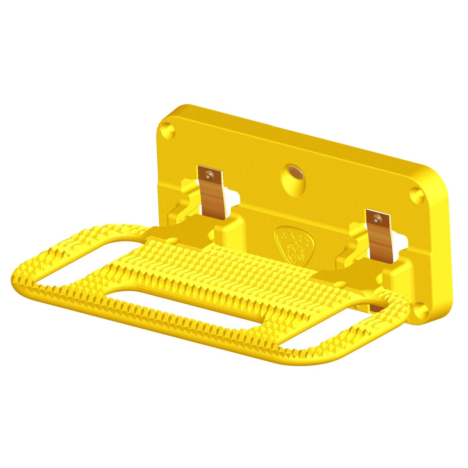 CARR  - 193017 - HD Mega Step; Hitch Mount; LED Step Surf; XP7 Safety Yellow; Single