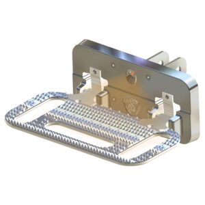 CARR - 193012 - HD Mega Step; Hitch Mount; LED Step Surf; XM3 Polished; Single