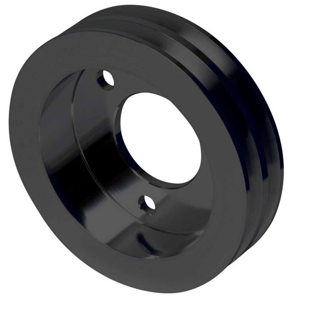 Ford FE V-Belt Crankshaft Pulley - 2V - Black