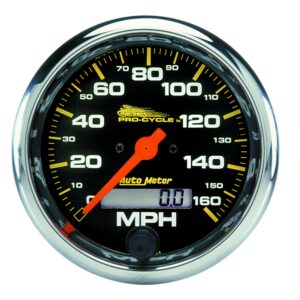 3-3/4 in. SPEEDOMETER, 0-160 MPH, BLACK, PRO-CYCLE