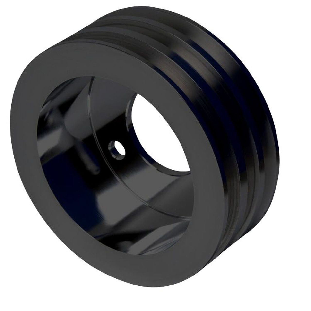 Ford FE V-Belt Crankshaft Pulley - 3V - Black